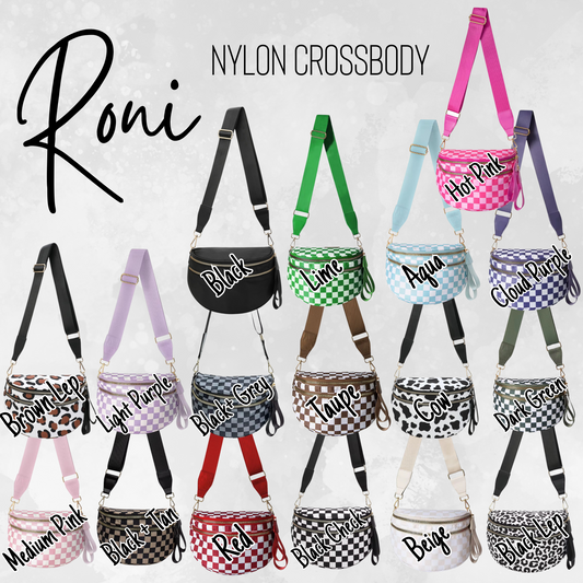 Roni - Checkered- Nylon Crossbody