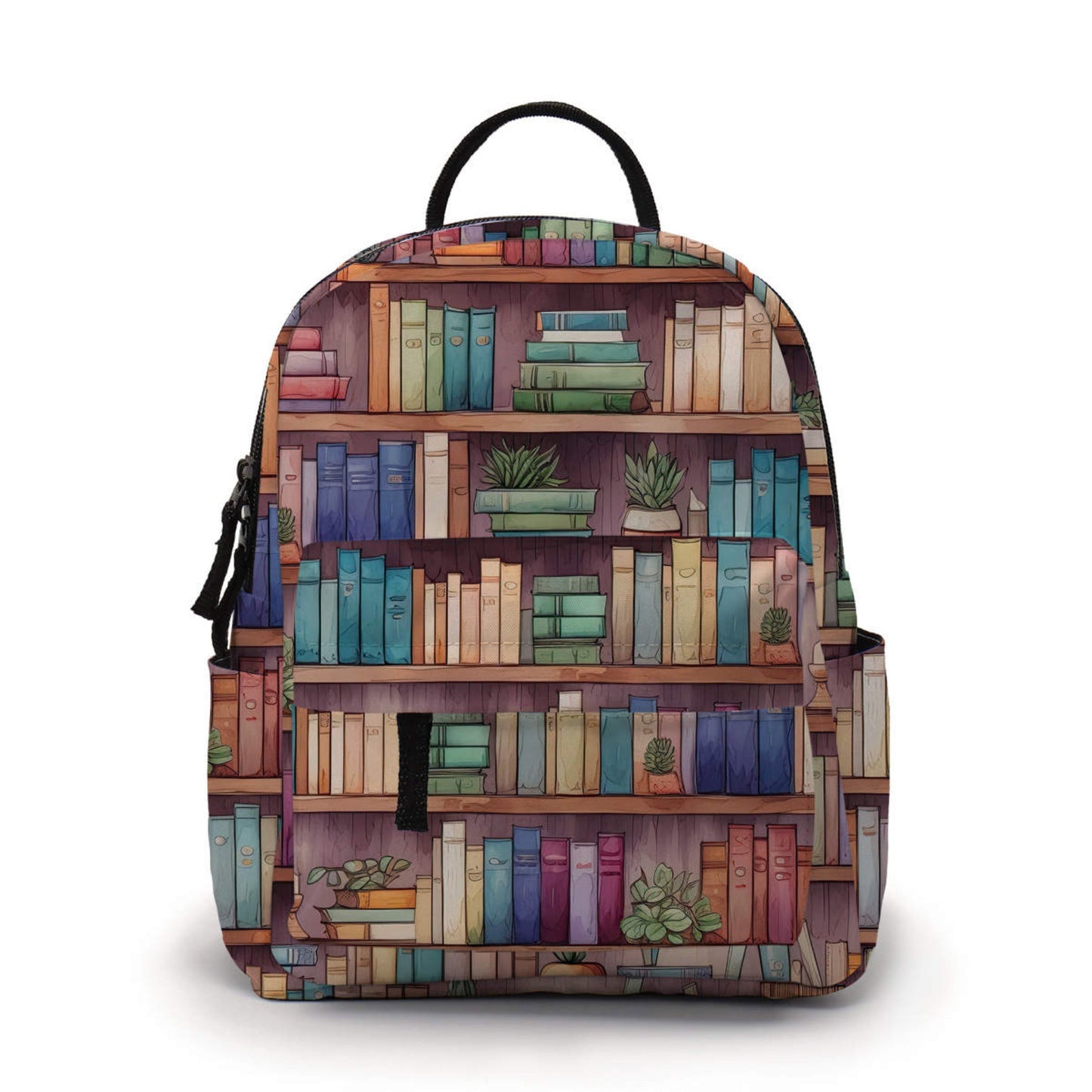 Mini Backpack, Pouch, & Mini Pouch Bundled Set - Book Shelves