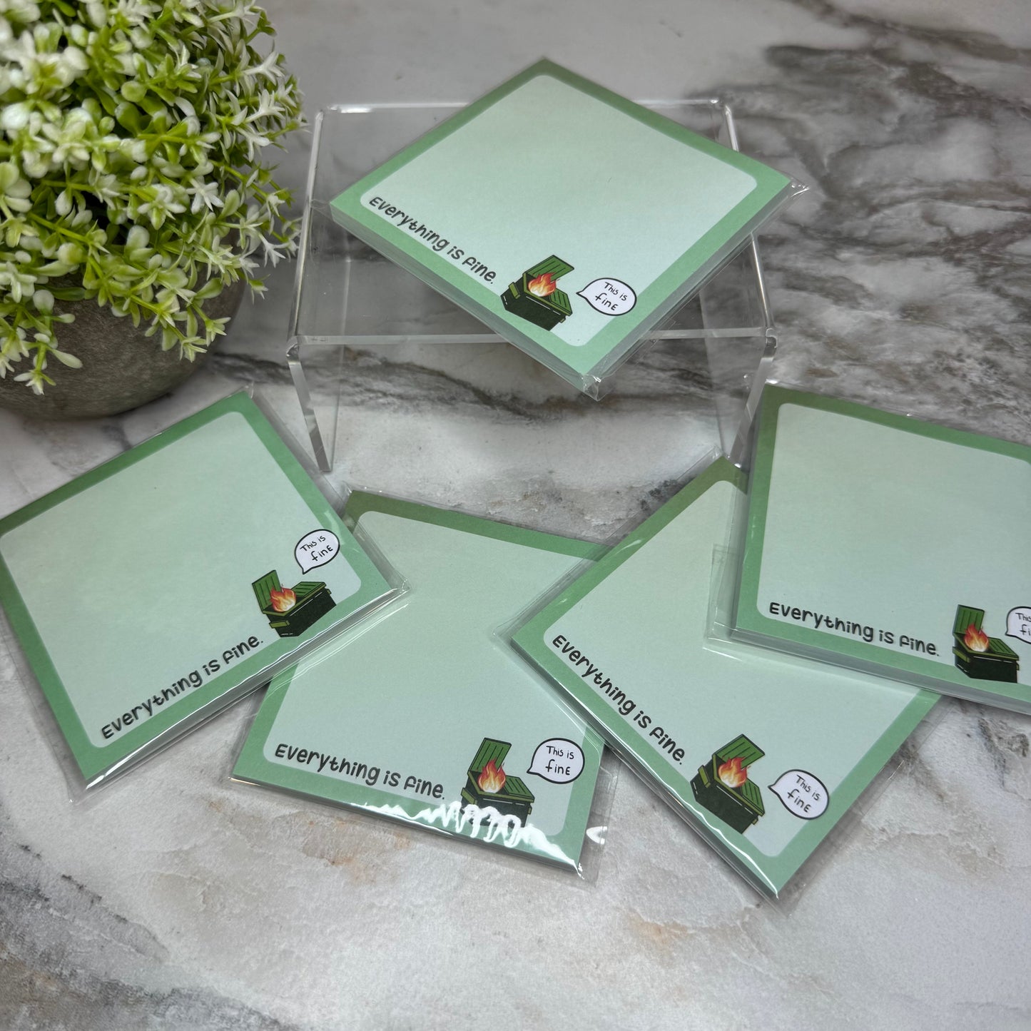 The Sticky Note Collection - Everything Is Fine Dumpster Fire