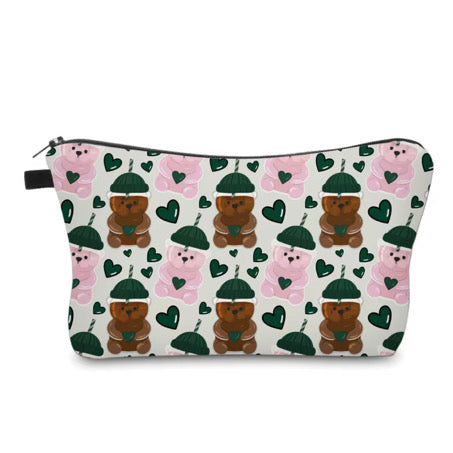 Pouch - Coffee Bears Green