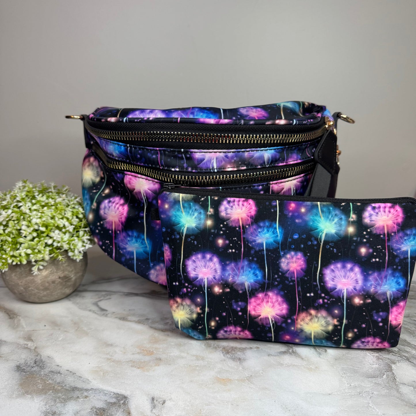 Bundled Set - Roni, Pouch, & Mini Pouch - Rainbow Dandelion