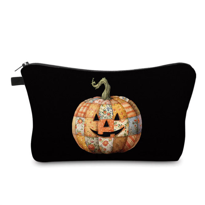 Pouch - Halloween Fall - Quilt Pumpkin
