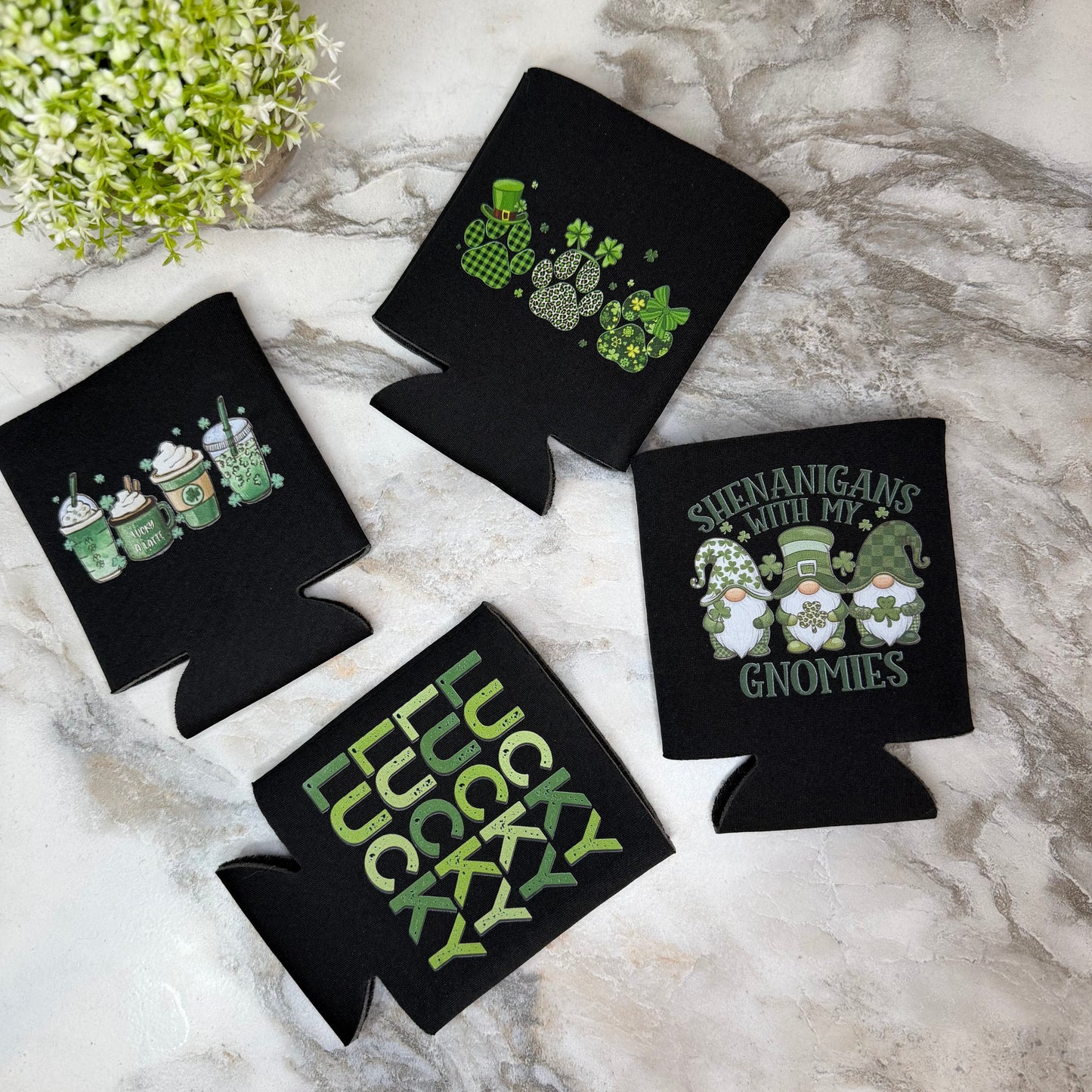 Neoprene Cup Holder Can Koozie Tumbler - St. Patrick’s Day