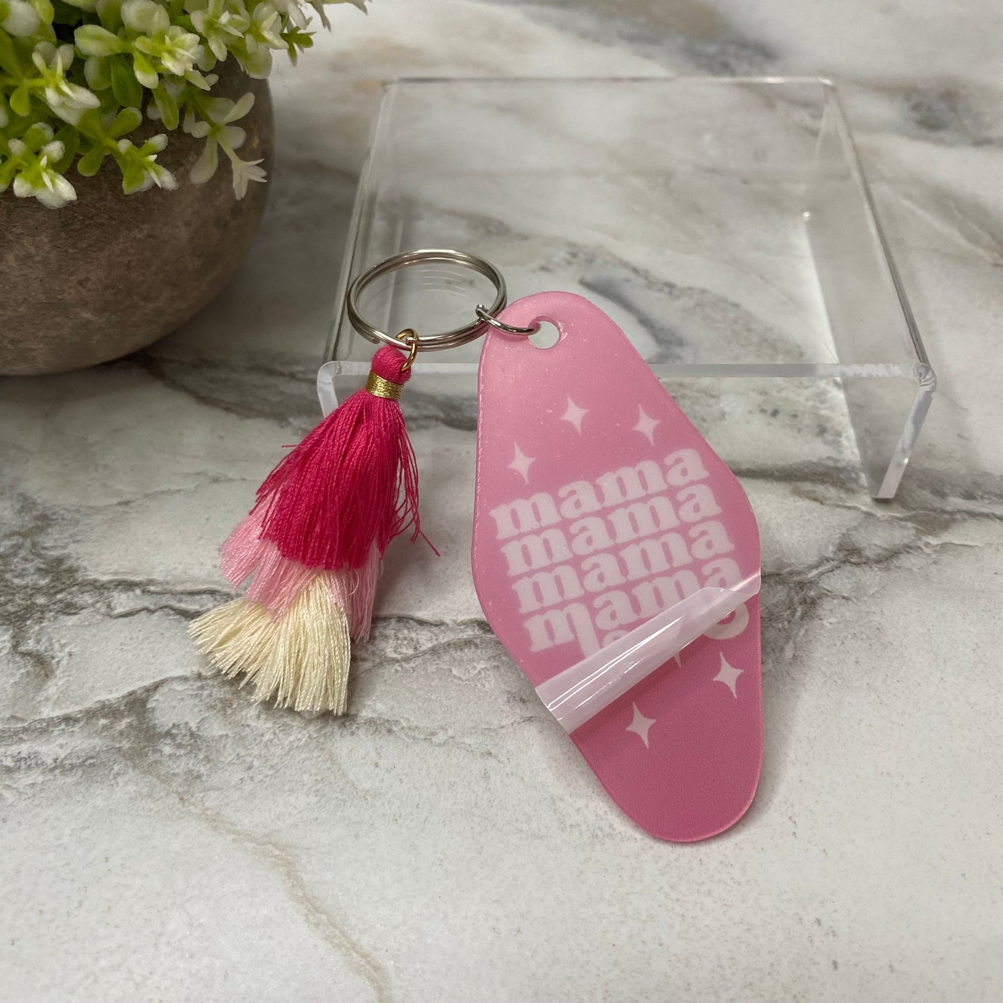 Keychain - Hotel Key - Mama, Mama, Mama Pink