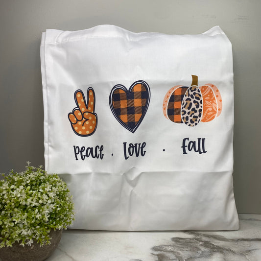 Tote Bag - Peace Love Fall