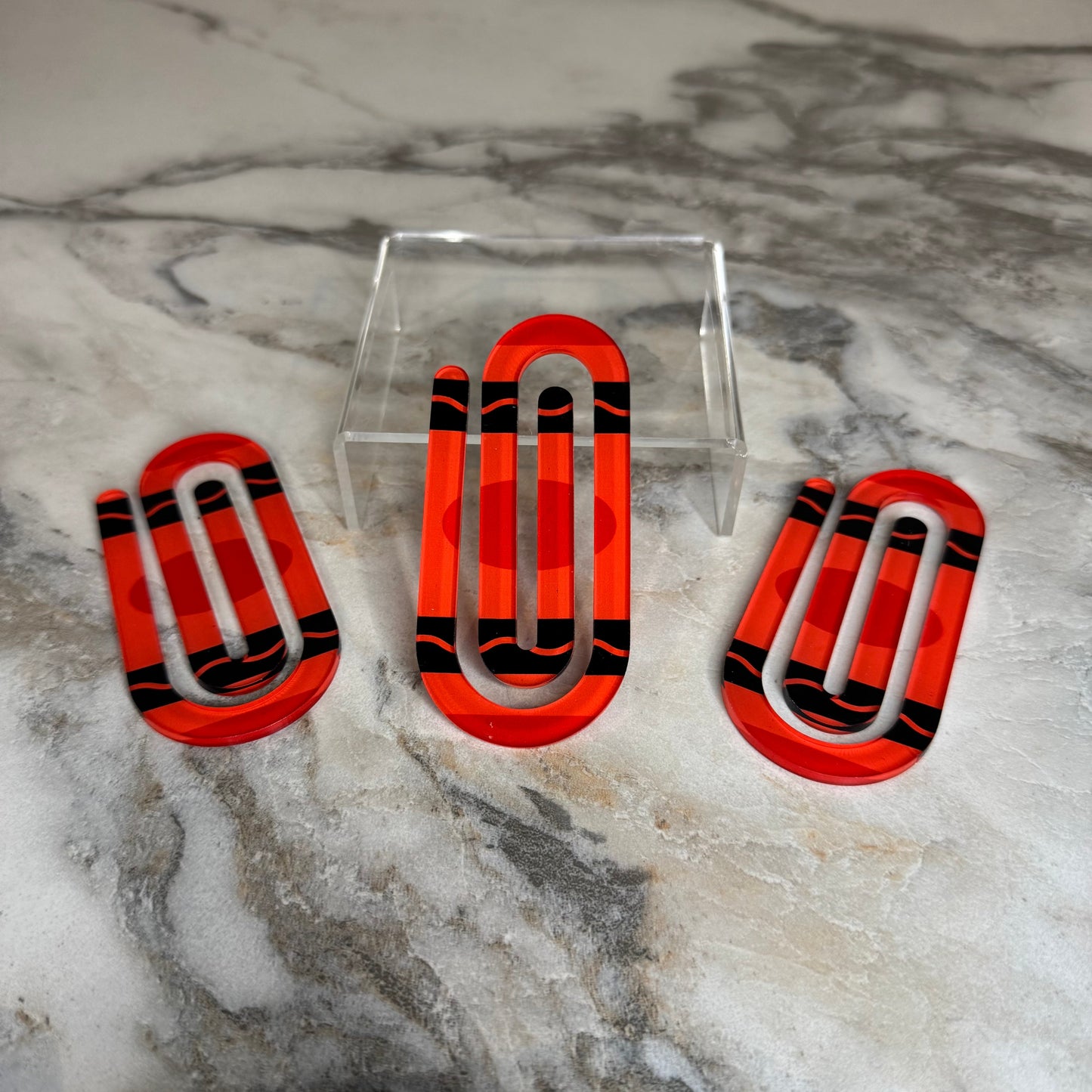 Jumbo Paperclip - Red Crayon