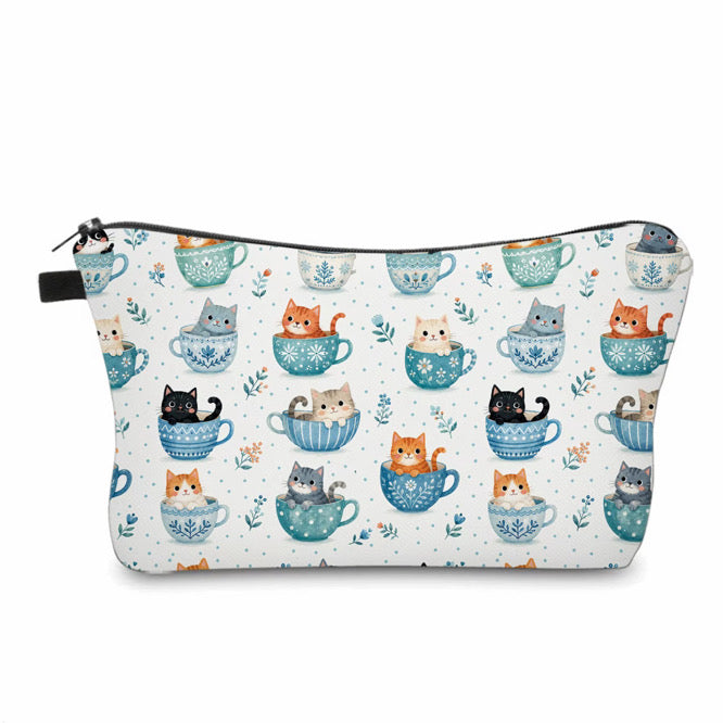 Pouch - Cat, Cats in Cups