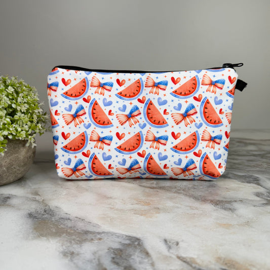 Pouch - America, Bow Watermelon