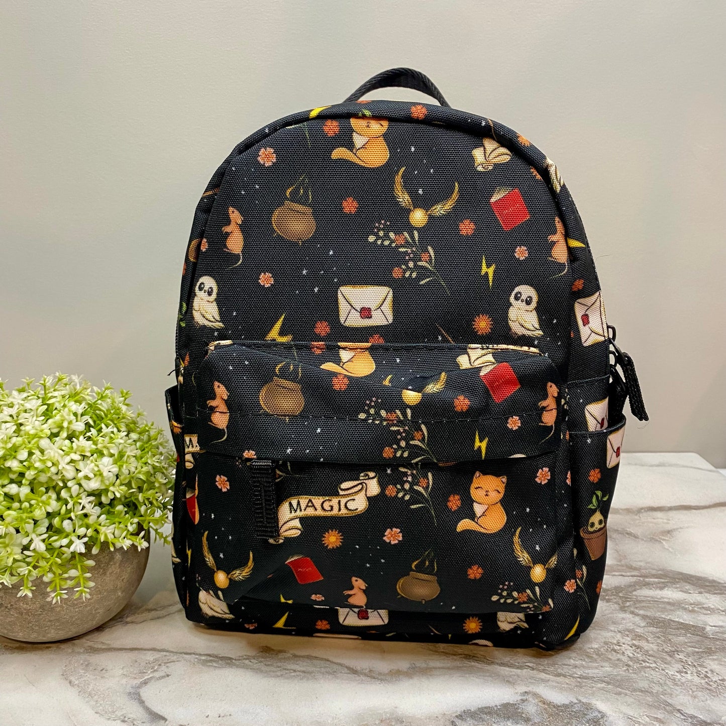 Mini Backpack - Magic Black Background