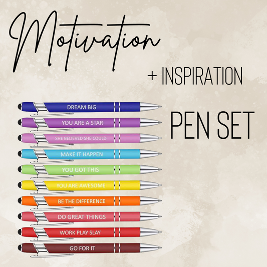 Pen Set - Motivation + Inspiration