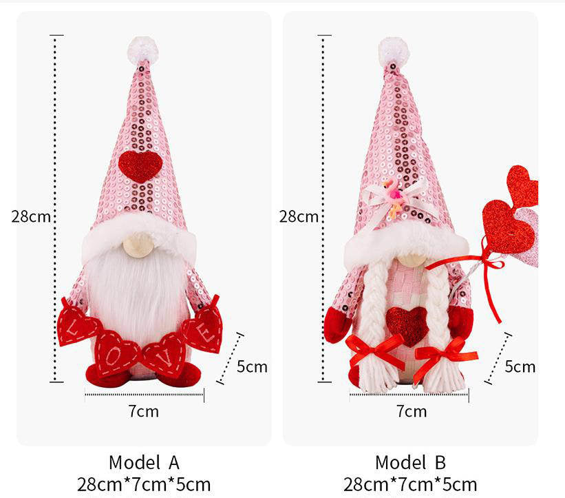 Gnome - Valentine #6 - Sequin Hat - PREORDER 12/12-12/15