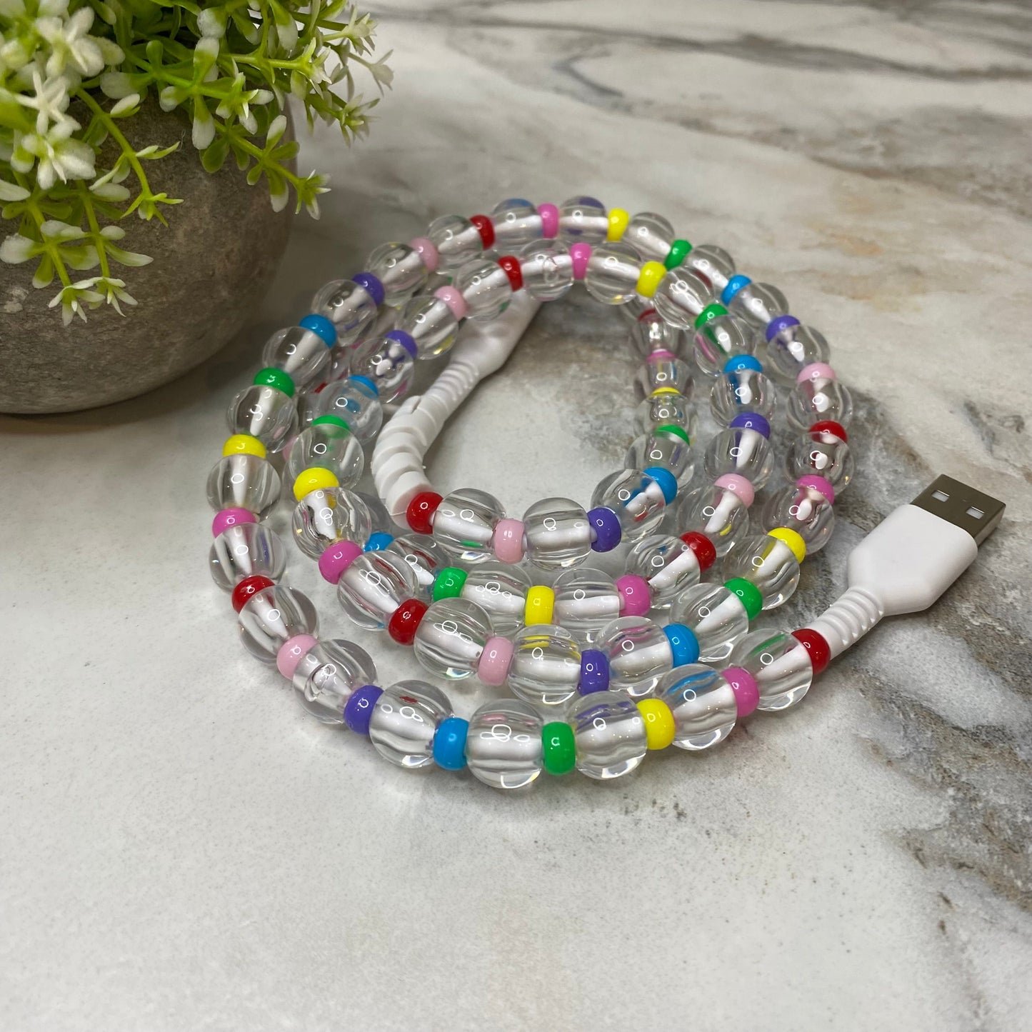 Charging Cord - Beaded #2 - PREORDER 3/14-3/17