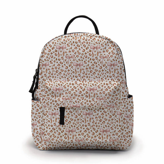 Mini Backpack - Animal Print Bow