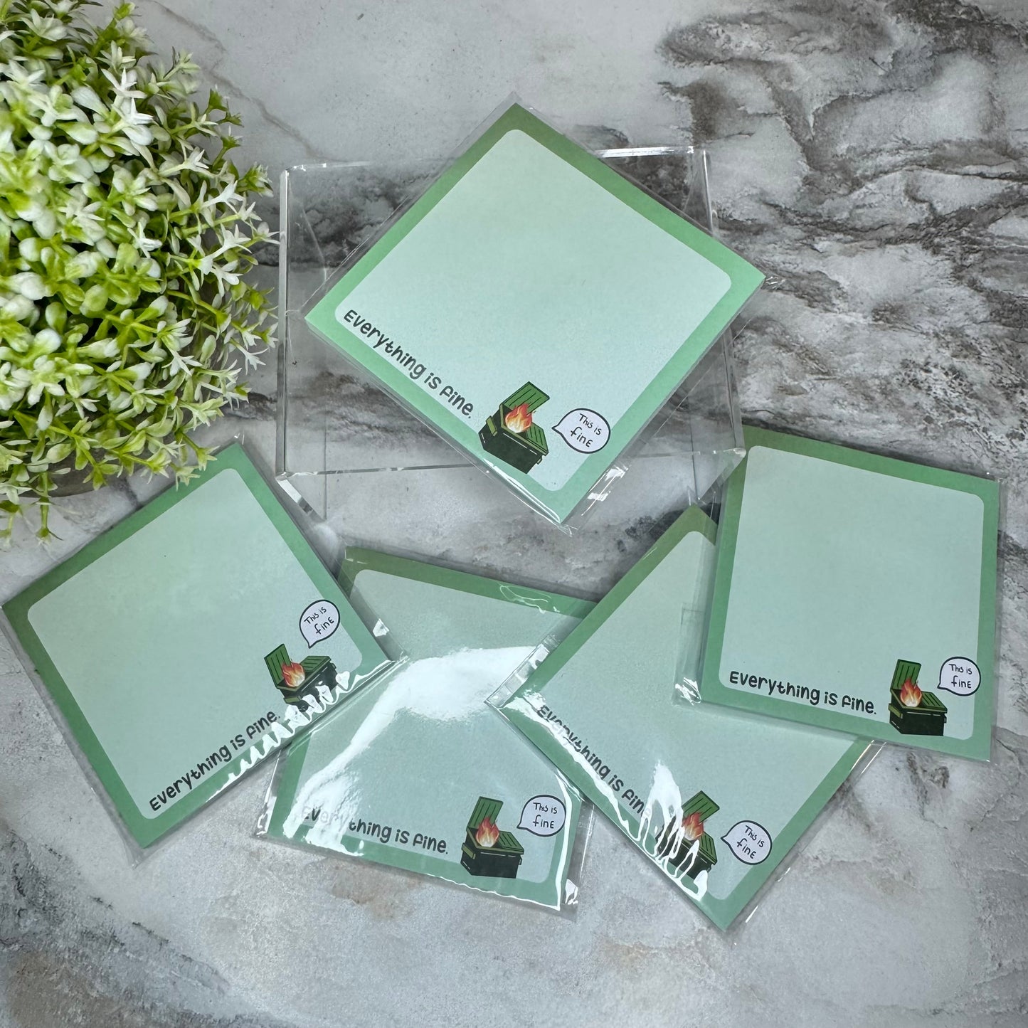 The Sticky Note Collection - Everything Is Fine Dumpster Fire