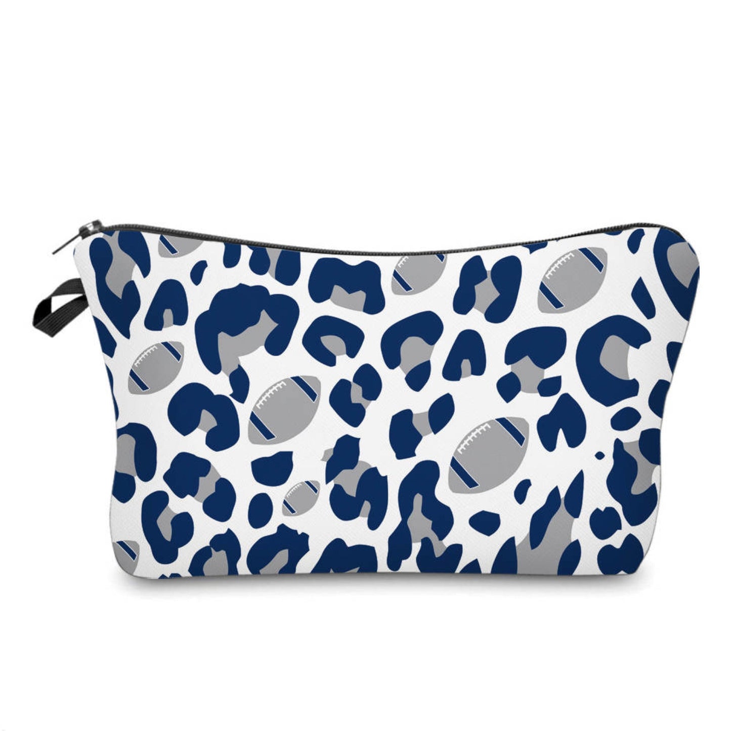 Pouch - Football Animal Print Navy Grey