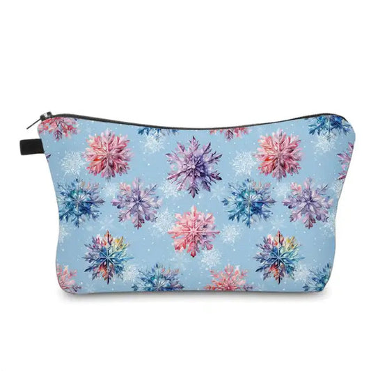 Pouch - Christmas - Snowflake on Blue