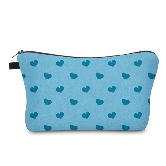 Pouch - Valentine’s Day - Light Blue Hearts
