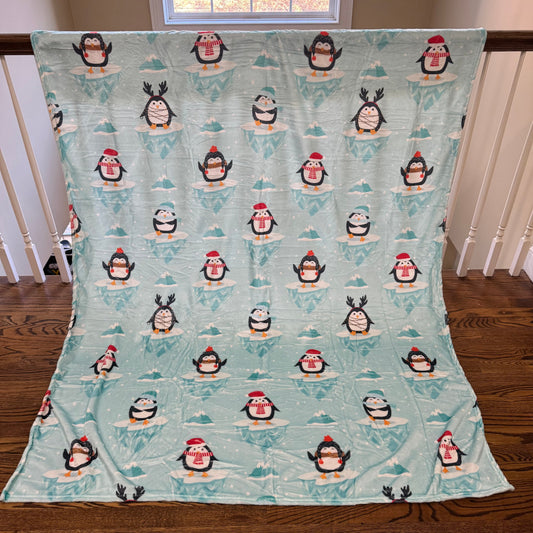 Blanket - Winter Christmas Penguin
