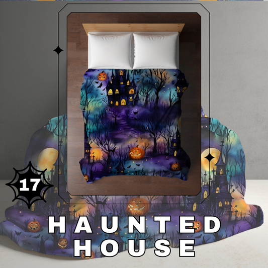 Blanket Halloween #17 - Haunted House - PREORDER ends 7/25