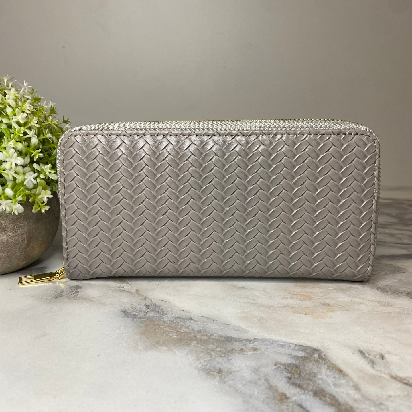 Wallet - Faux Leather - Woven