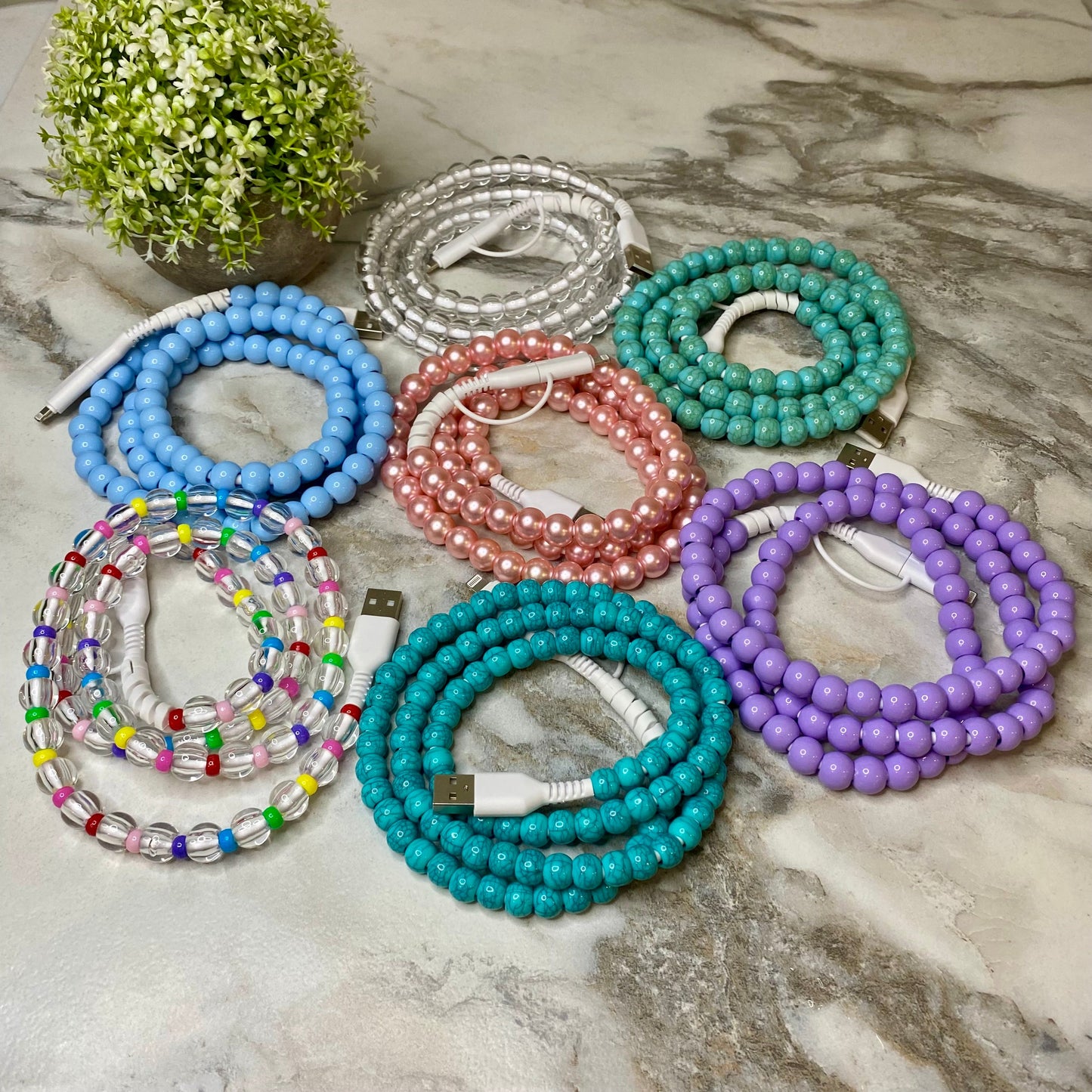 Charging Cord - Beaded #2 - PREORDER 3/14-3/17