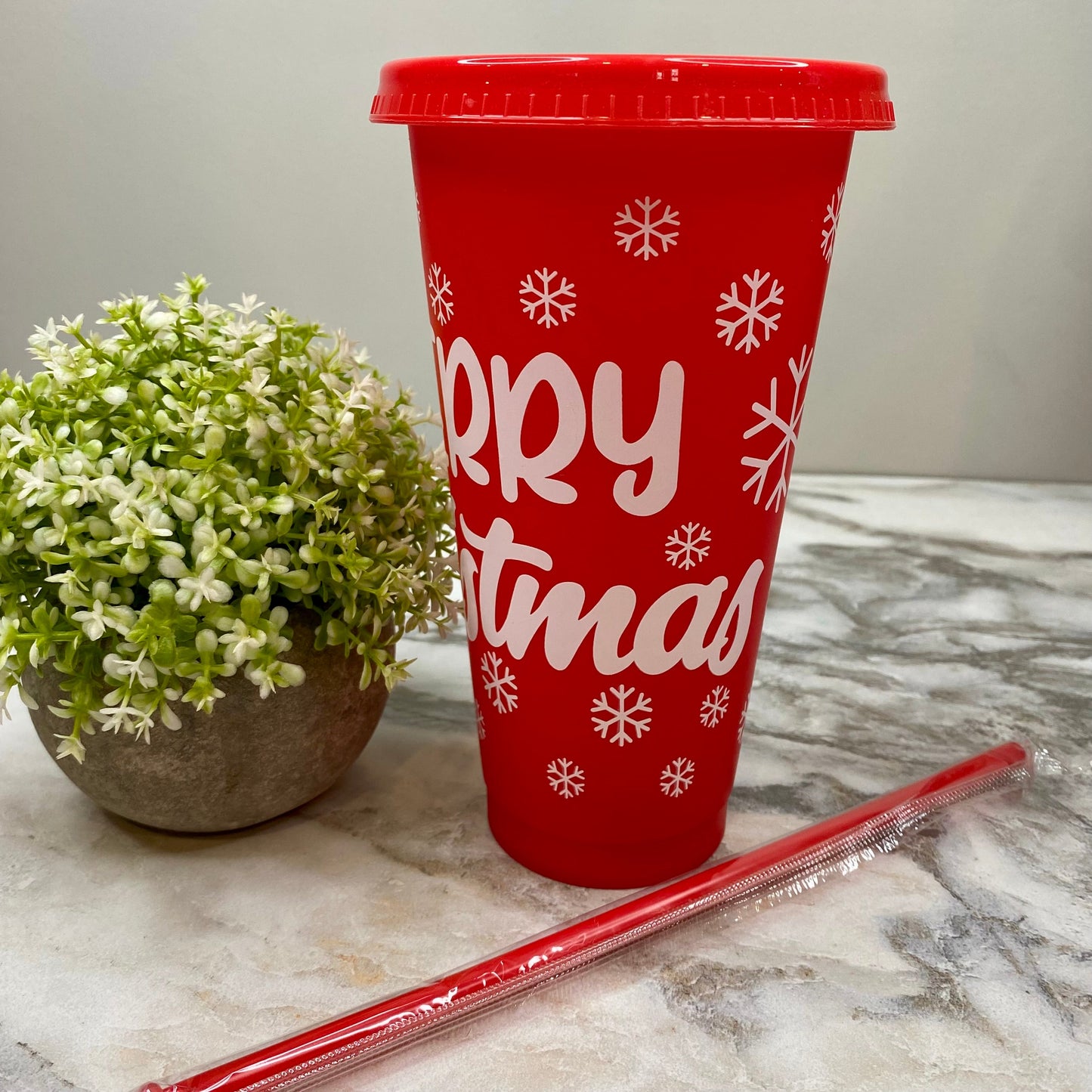 Plastic Tumbler - Christmas - Red #4