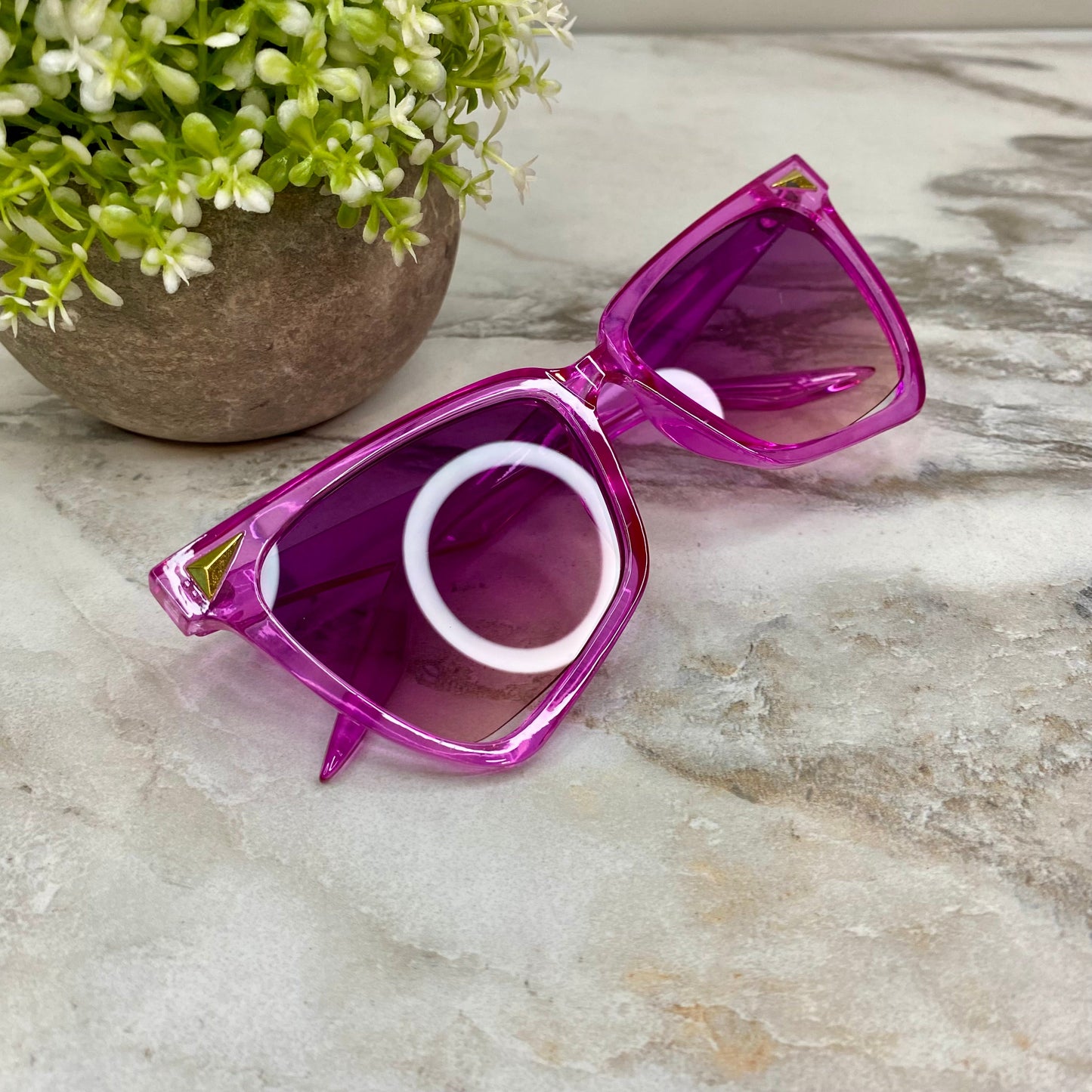 Sunglasses - Style J - Hot Pink