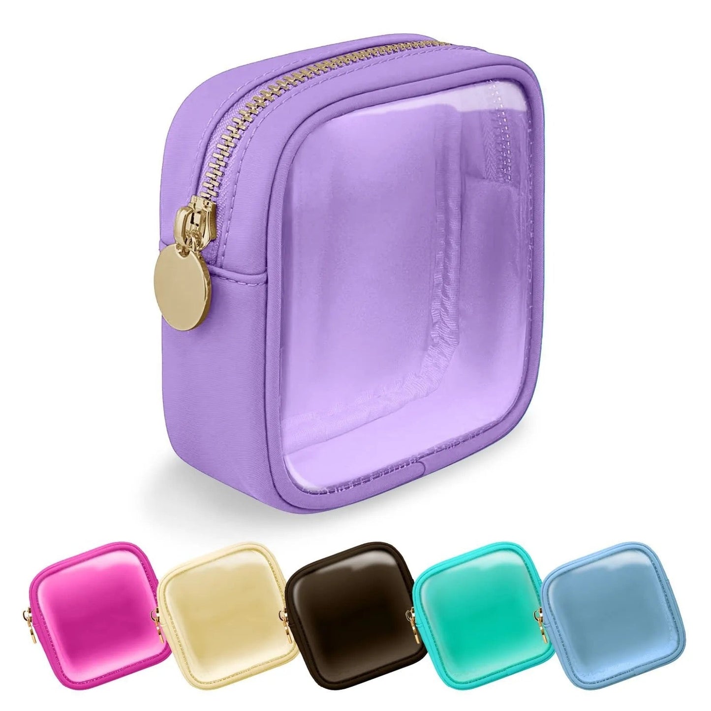 Clear Window Nylon Varsity Pouch - Square