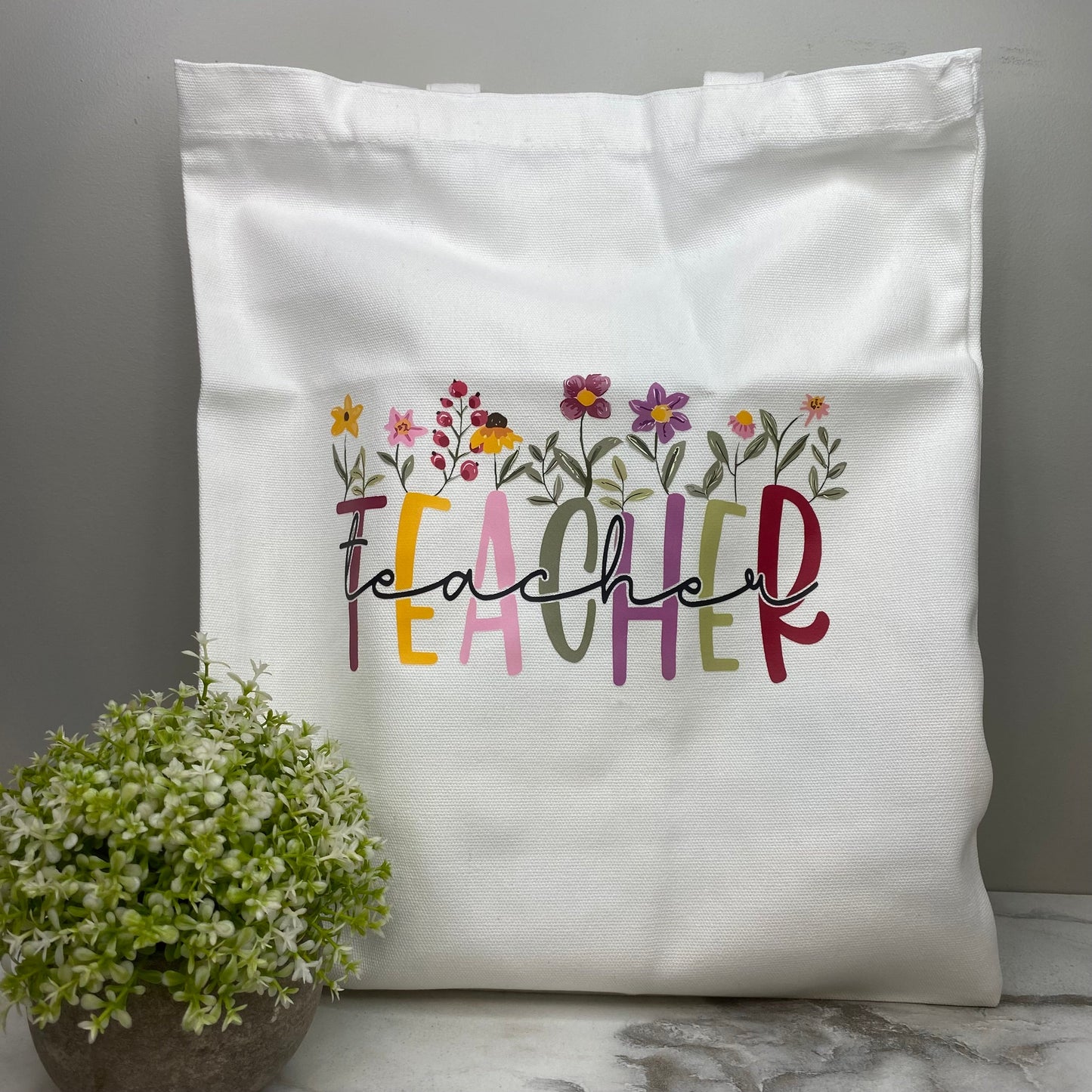 Tote Bag - Teacher Floral