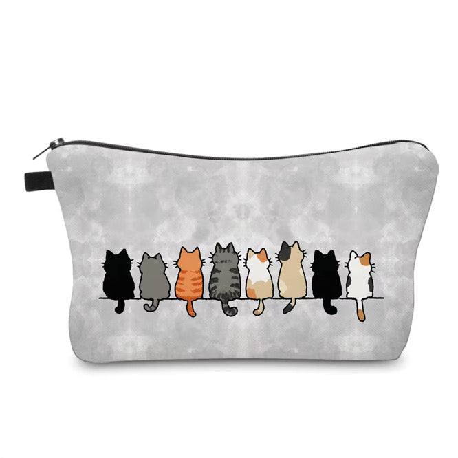 Pouch - Cat Back in a Row