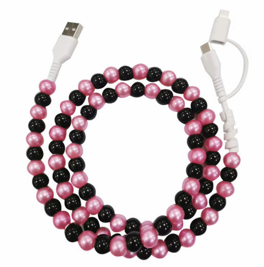 Charging Cord - Beaded #3 - PREORDER 3/14-3/17