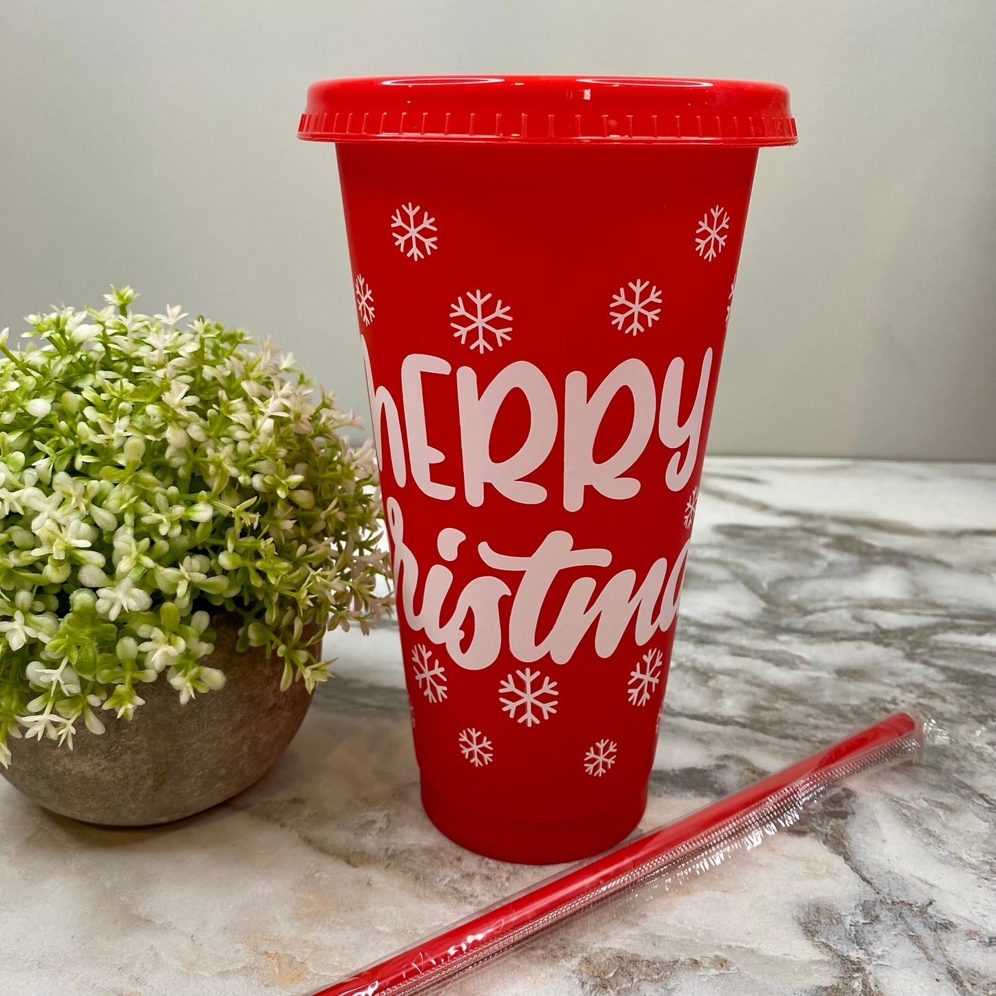 Plastic Tumbler - Christmas - Red #4