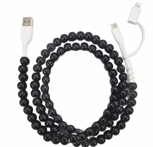 Charging Cord - Beaded #3 - PREORDER 3/14-3/17