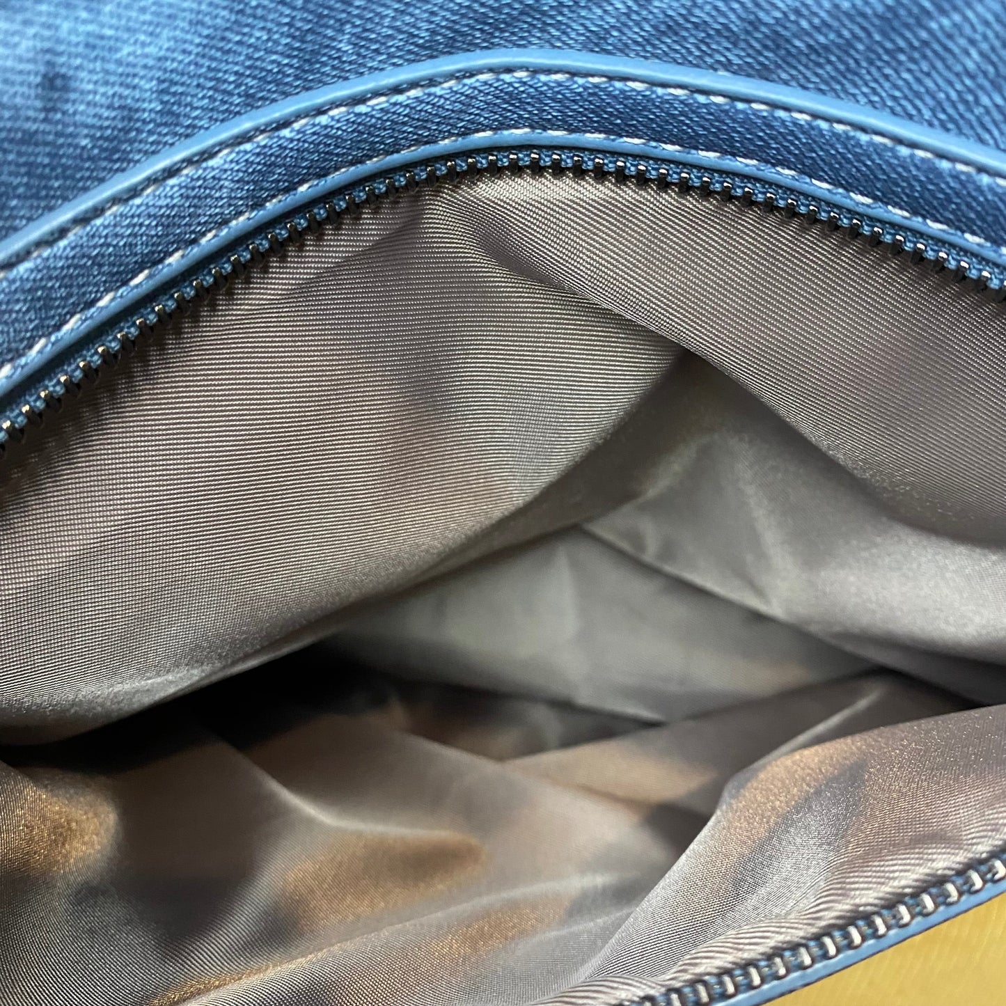 Denim Suede Brooke Backpack + Pouch