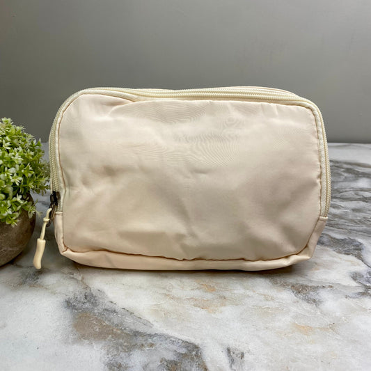 Nylon Belt Bag - Crossbody + Fanny - Cream