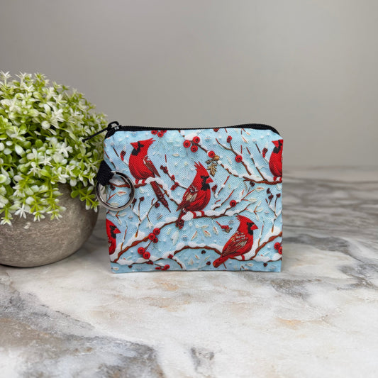 Mini Pouch - Blue Cardinal