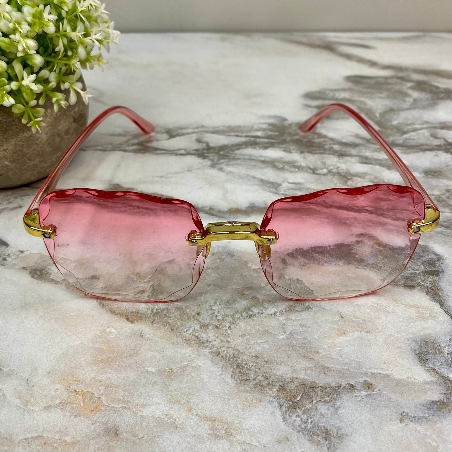 Sunglasses - Style I - Light Pink