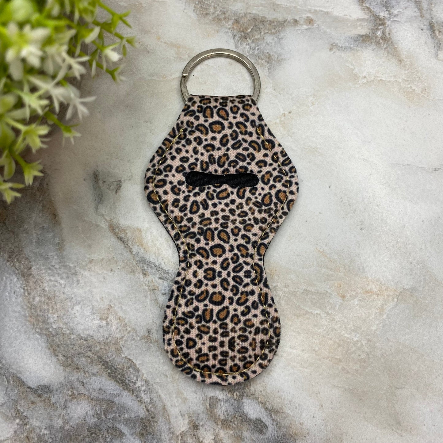 Lip Balm Chapstick Holder - #33 - Small Leopard Print