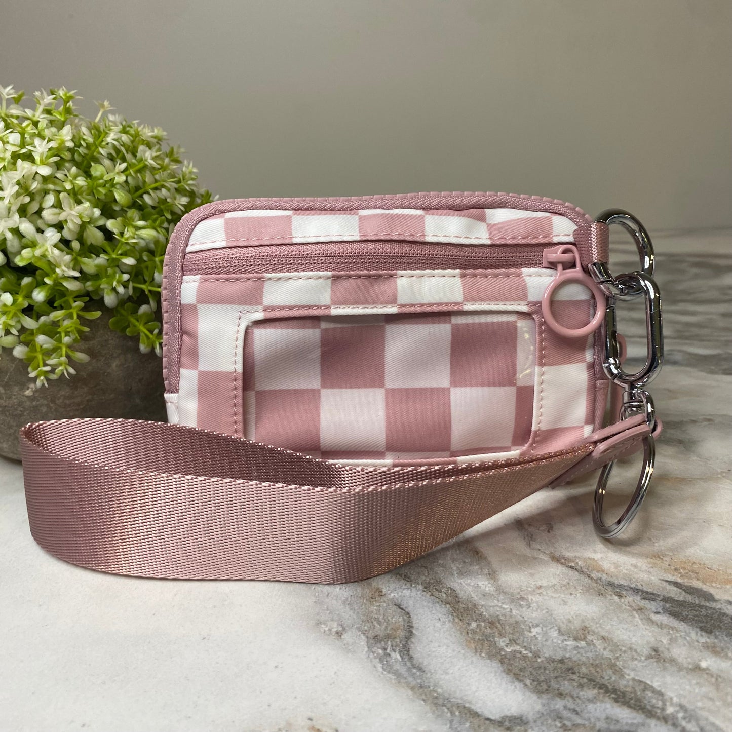Rue - Nylon Wristlet Wallet - Checkered