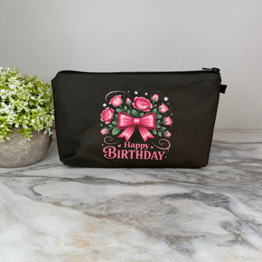 Pouch - Happy Birthday Bow