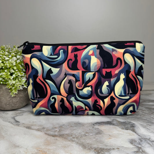 Pouch - Cat Abstract Shapes