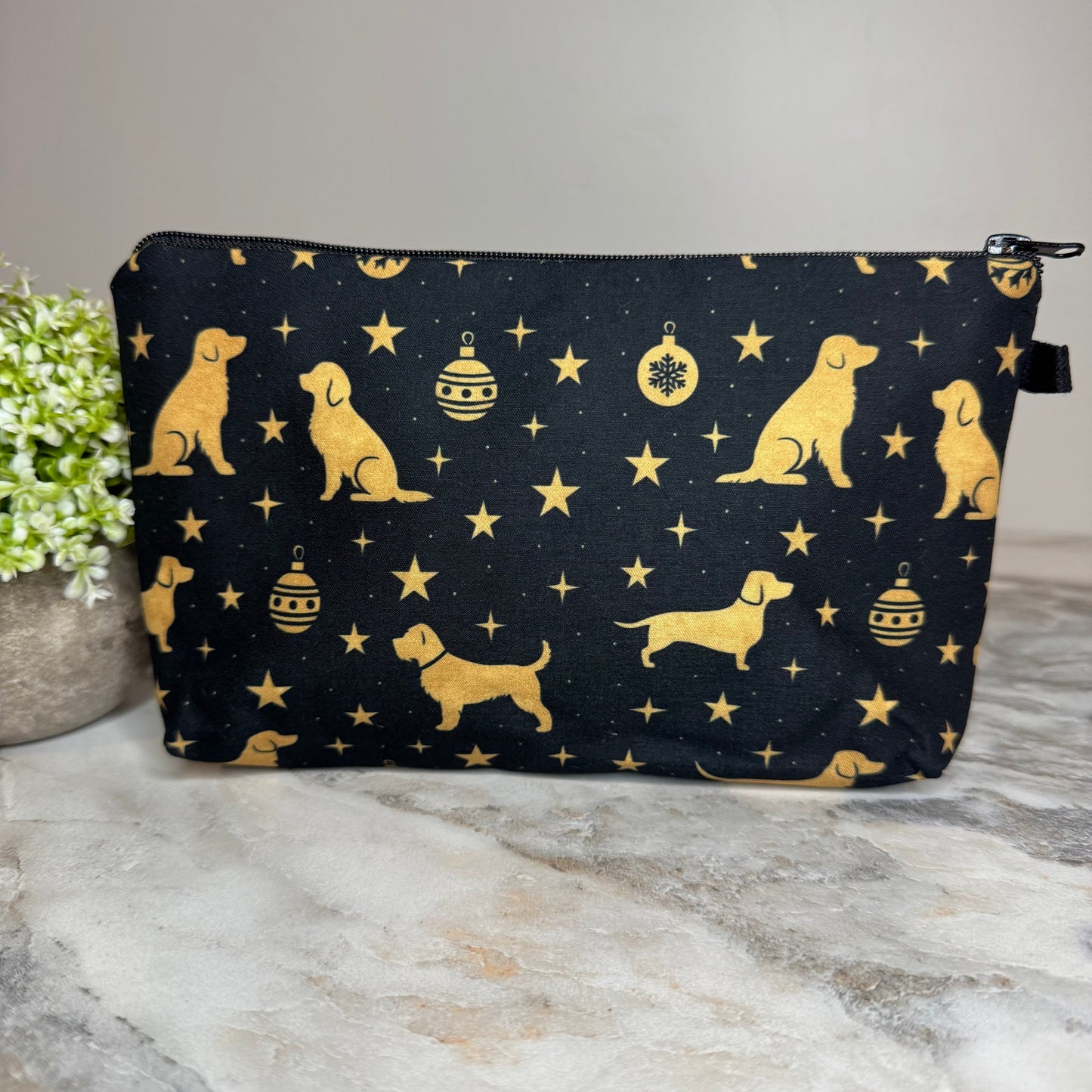 Pouch - Dog Gold Black