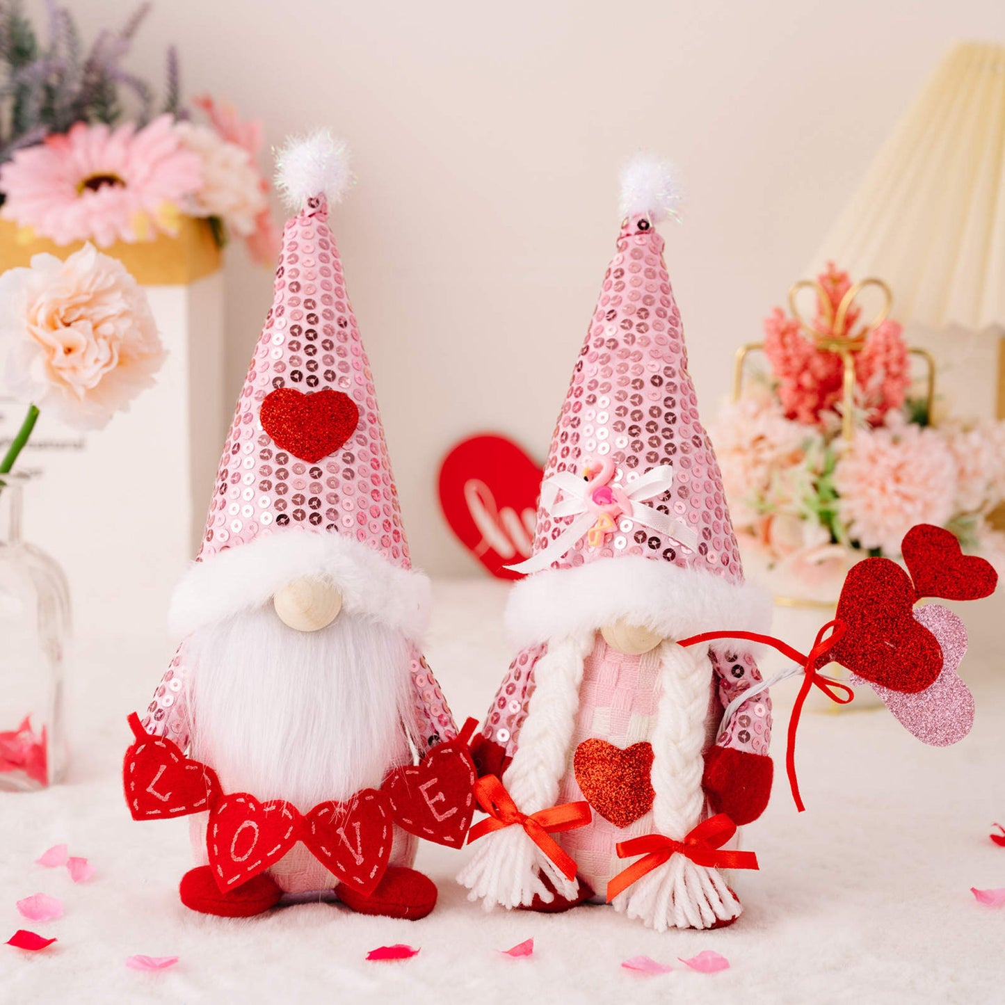 Gnome - Valentine #6 - Sequin Hat - PREORDER 12/12-12/15