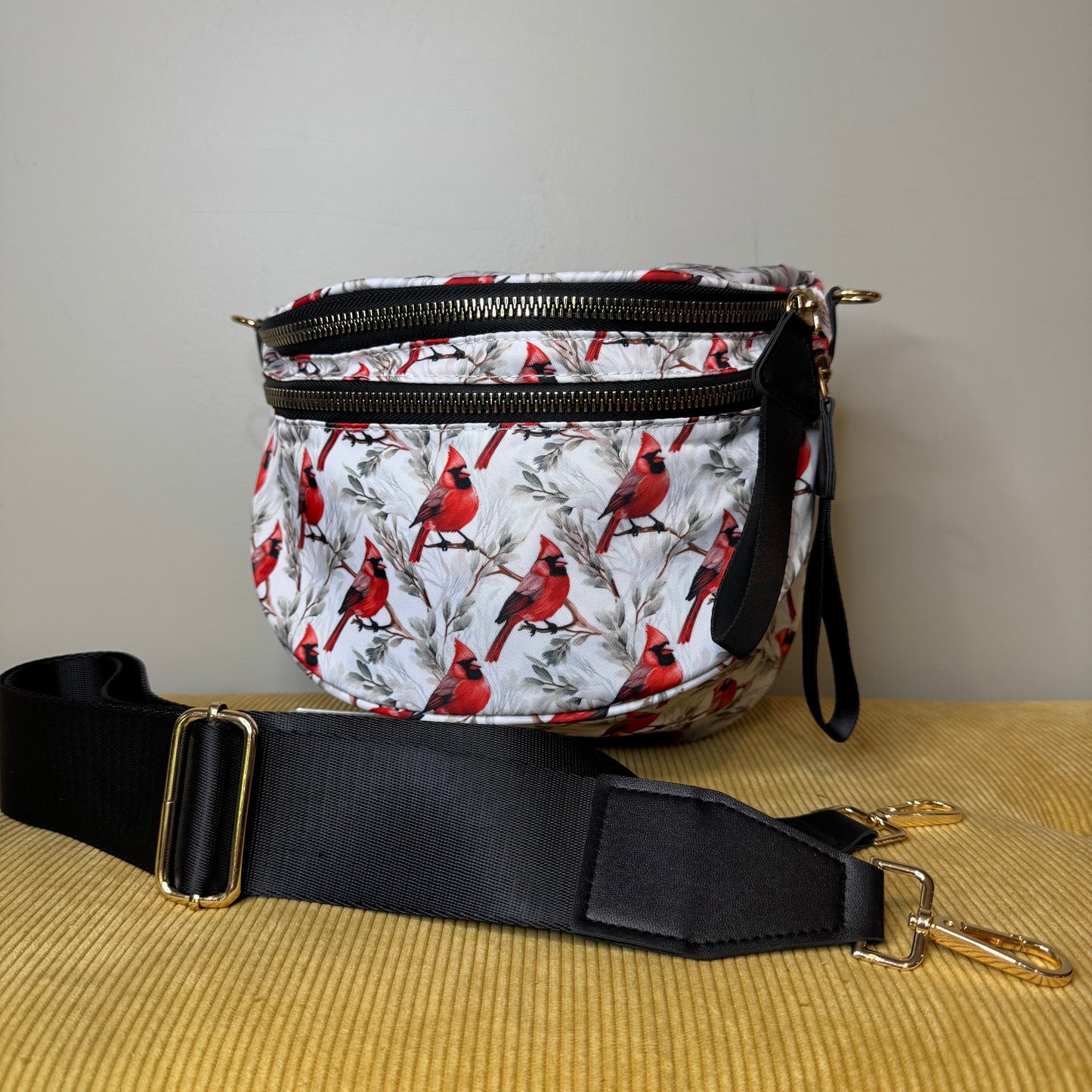 The Roni Nylon Crossbody - Cardinal