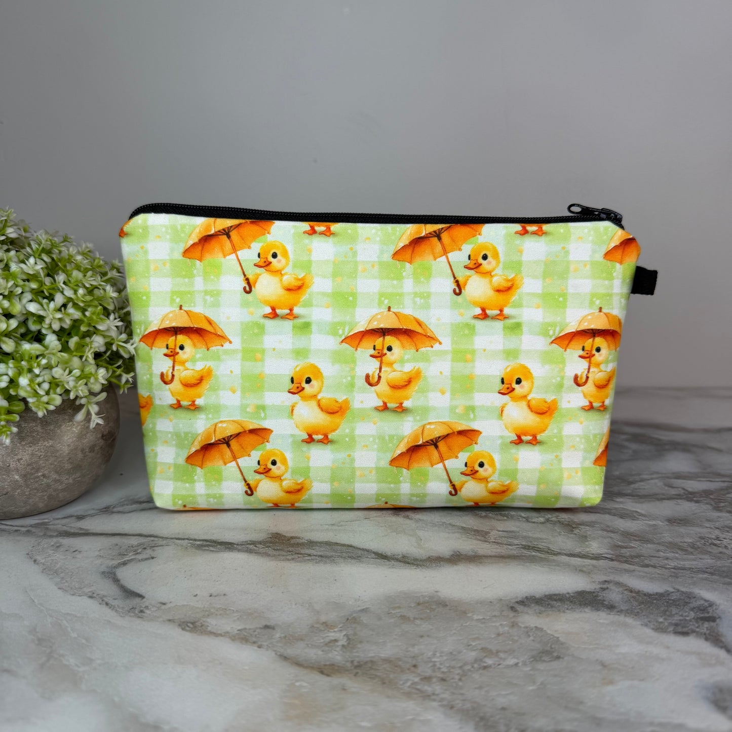 Pouch - Rain Umbrella Duck Gingham