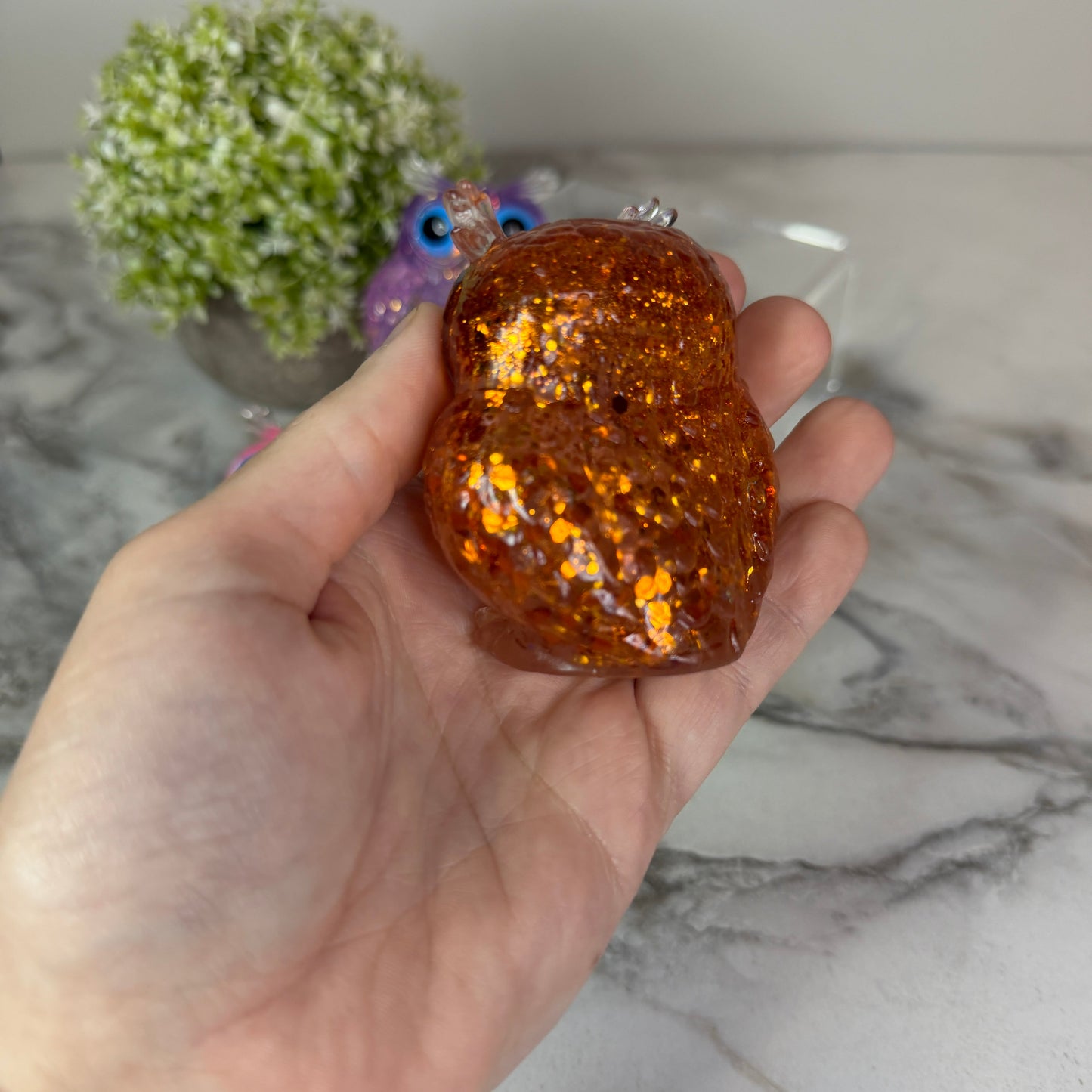 Squishy Toy - Owl, Glitter - PREORDER