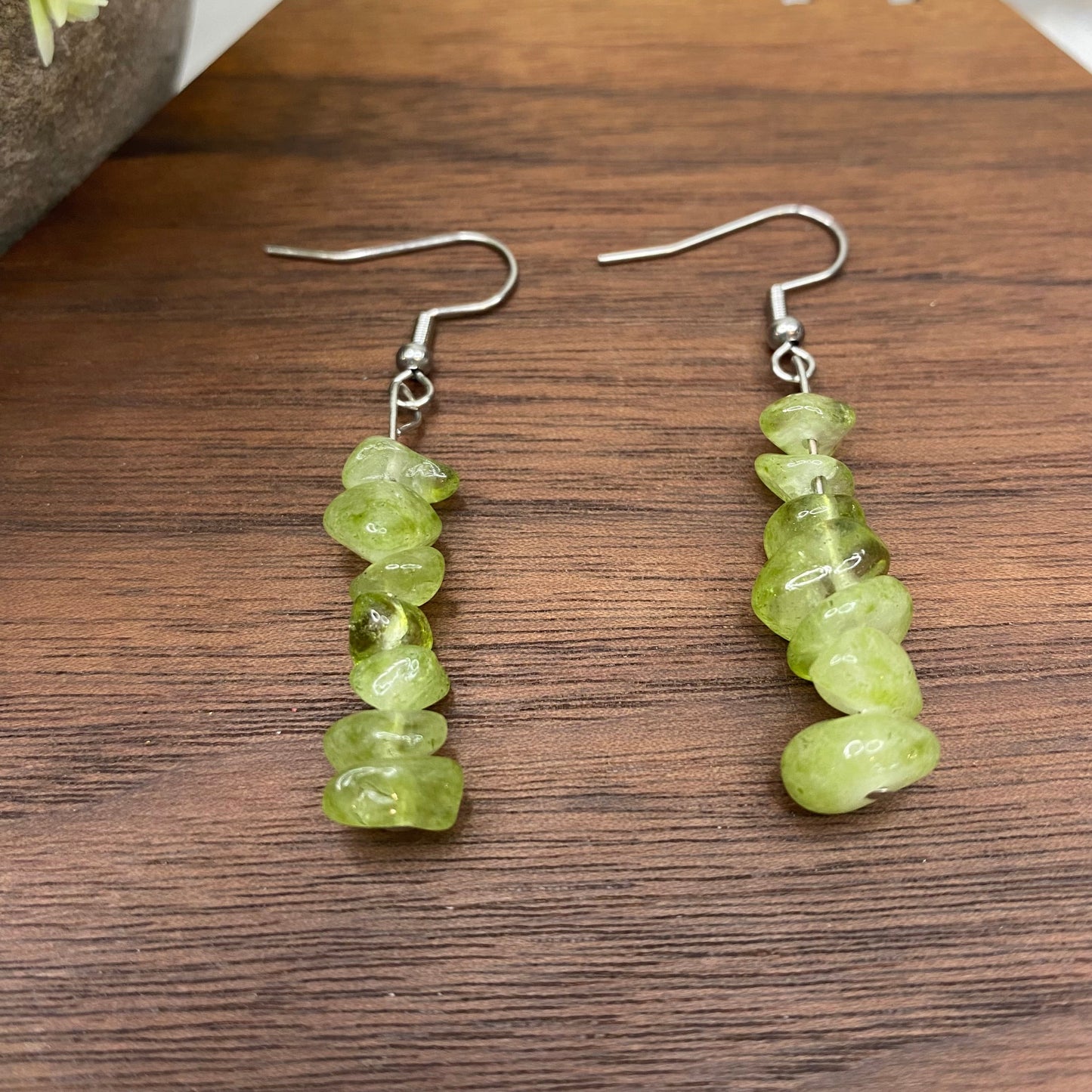 Silver Dangle Earrings - Stone #3