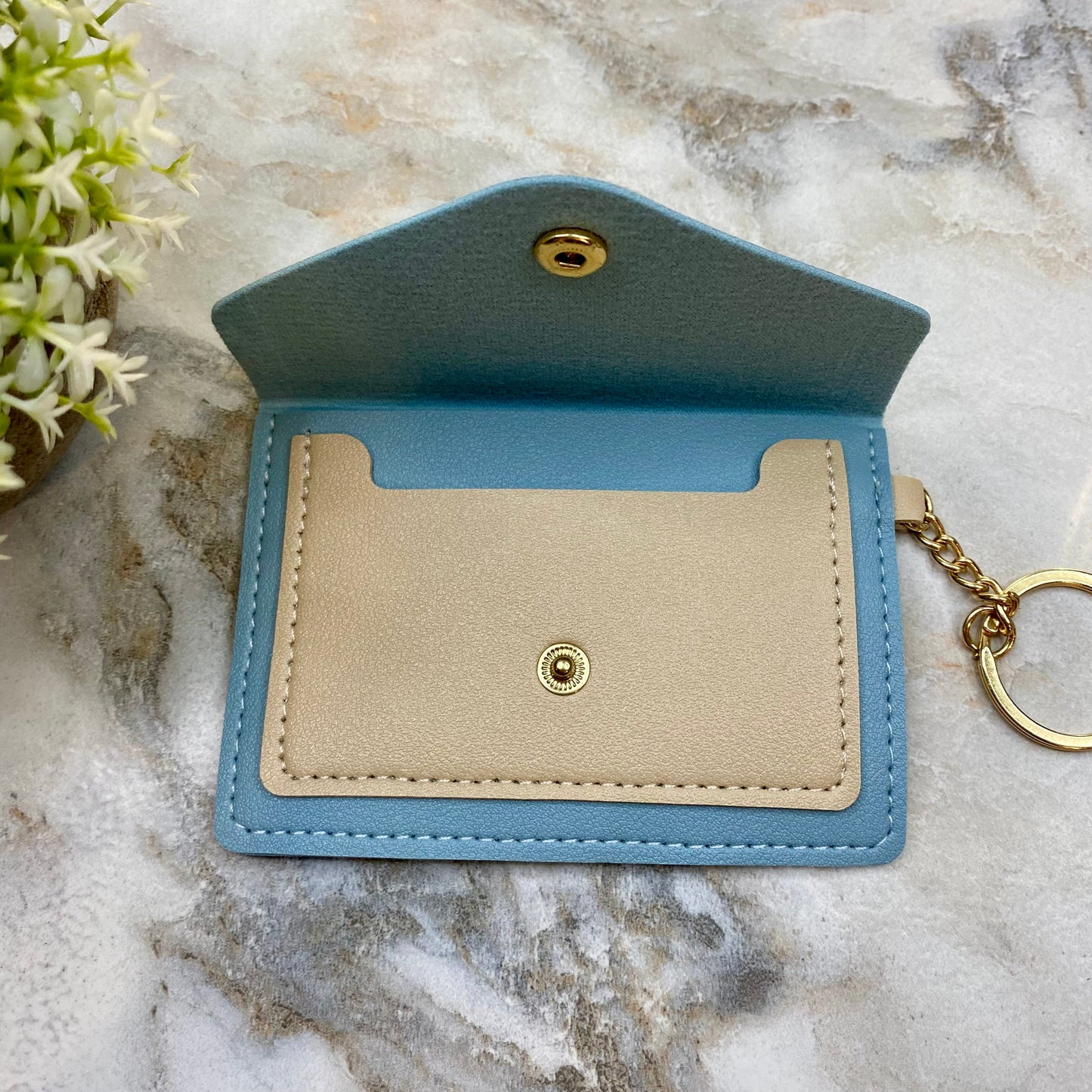 Keychain - Card Holder Wallet - Blue