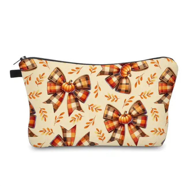 Pouch - Fall Pumpkin Bow