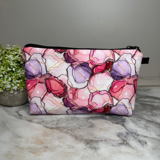 Pouch - Marble Purple Pink